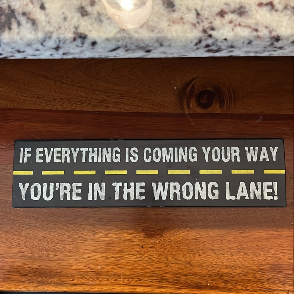 Metal sign